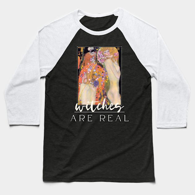 Witches Are Real Baseball T-Shirt by Golden Eagle Design Studio